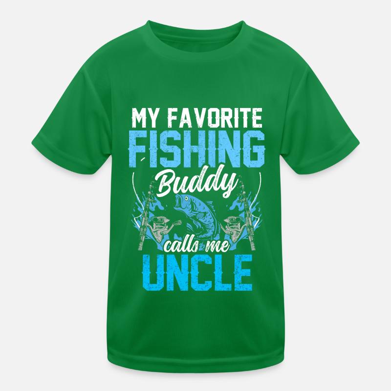 Mon compagnon de pêche préféré m’appelle Oncle Pêche T-shirt sport Enfant