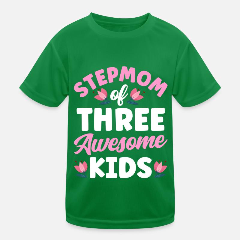 Stiefmutter Von Drei Großartigen Kindern Kinder Funktions-T-Shirt
