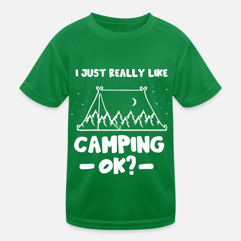 J’aime juste camper très bien camper camping T-shirt sport Enfant