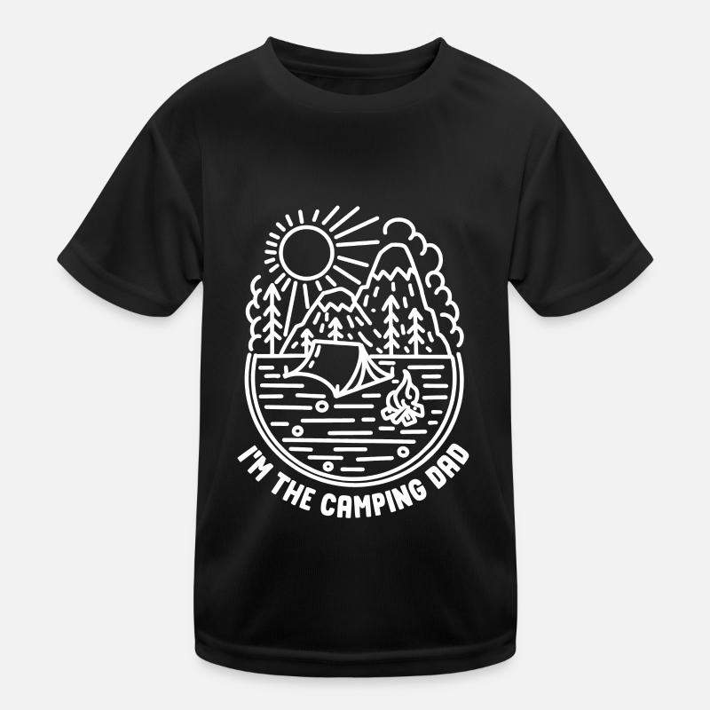 Ich Bin Der Camping Papa Camp Camper Campen Kinder Funktions-T-Shirt