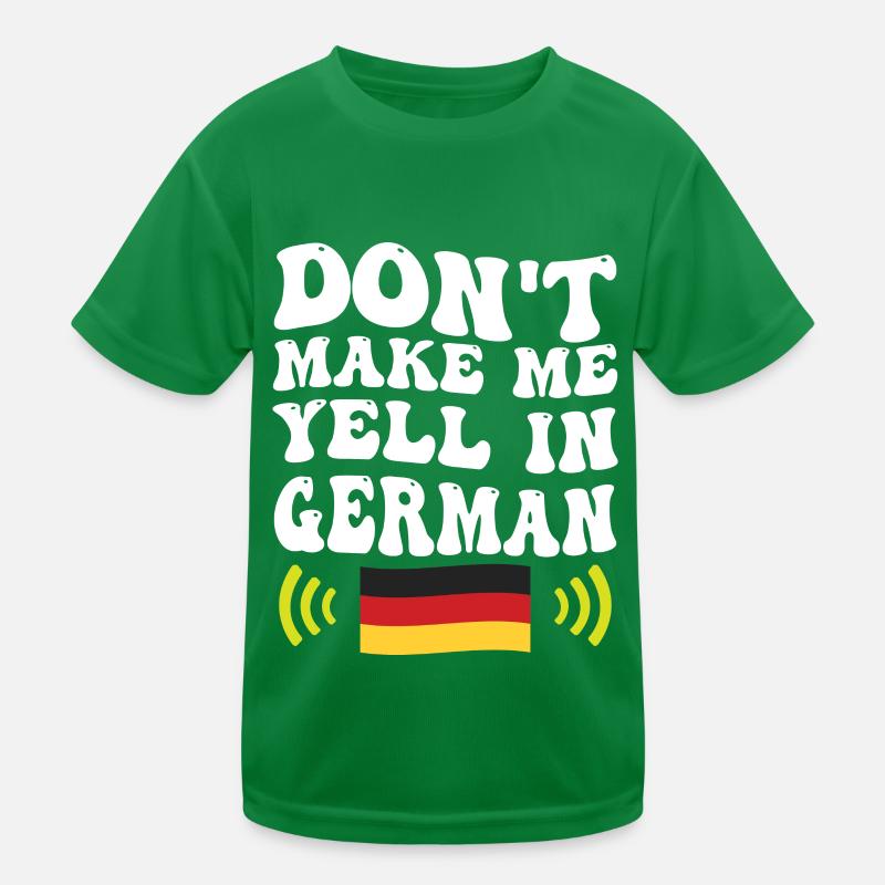 Ne me forcez pas à crier la voix allemande T-shirt sport Enfant