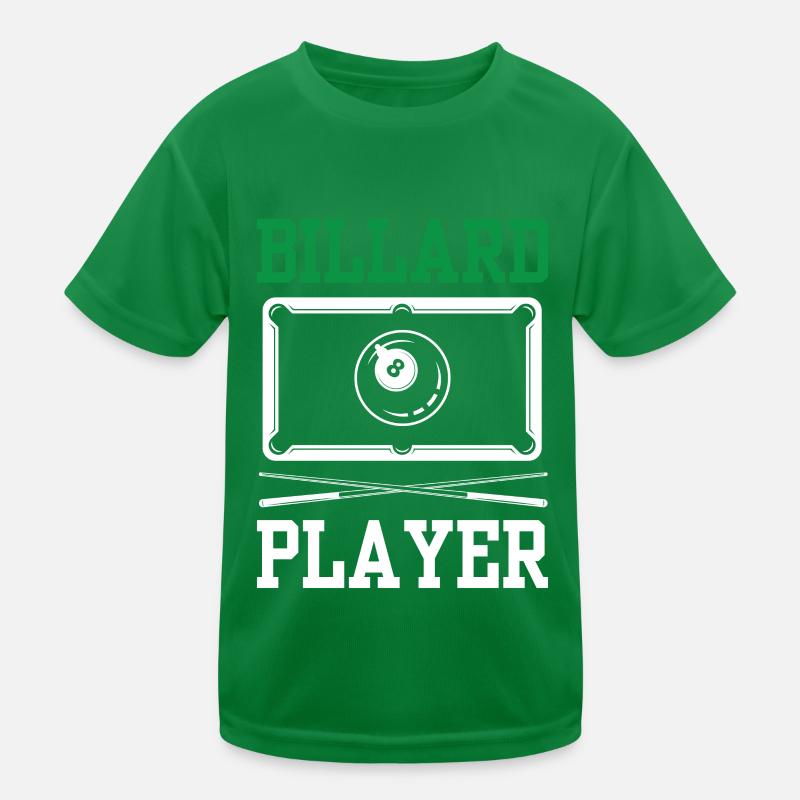 Billiard Player Lovers Pool Billards T-shirt sport Enfant