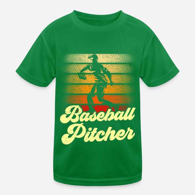 Baseball Pitcher Player Thrower Hobby Kids Functional T-Shirt