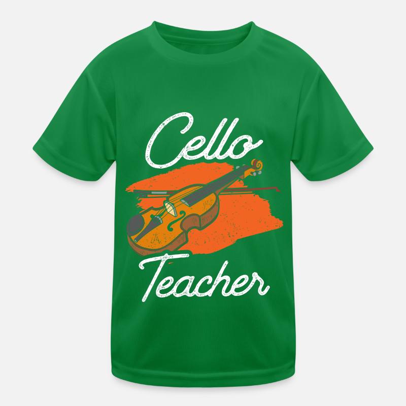 Professeur de violoncelle Professeur de violoncelle Violoncelles Violoncelliste Musicien T-shirt sport Enfant