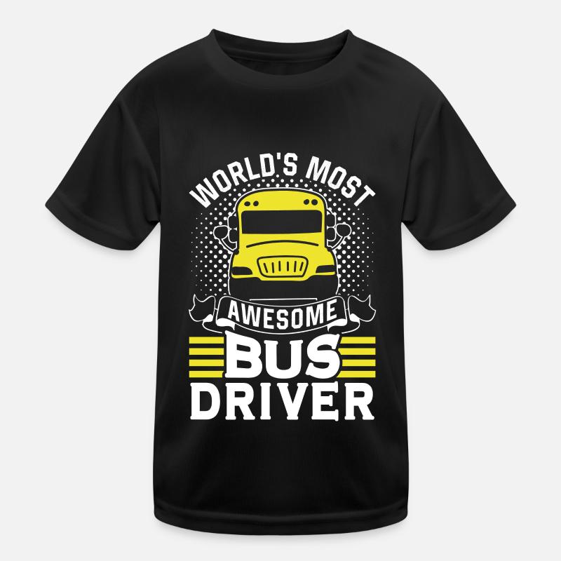 The most ingenious bus driver in the world Bus bus ride Kids Functional T-Shirt