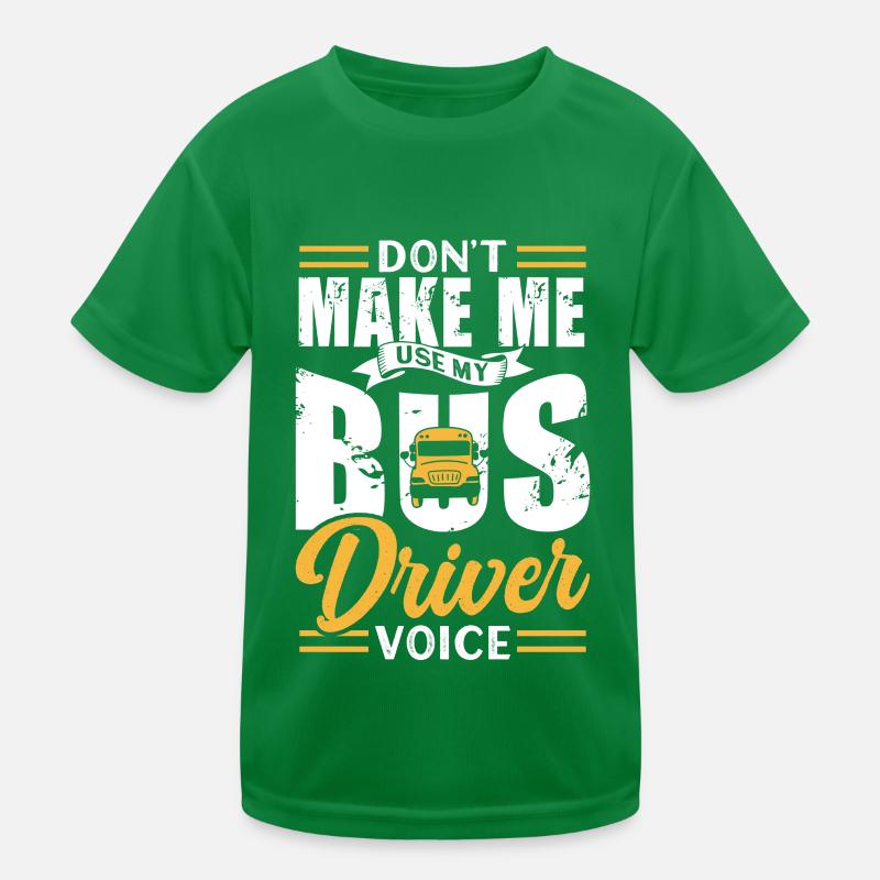 Mon chauffeur de bus exprime son voyage en autocar T-shirt sport Enfant