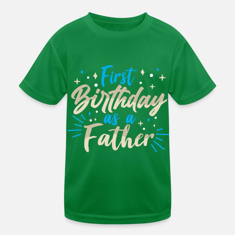 Erster Geburtstag Als Vater Papa Papi Party Kinder Funktions-T-Shirt