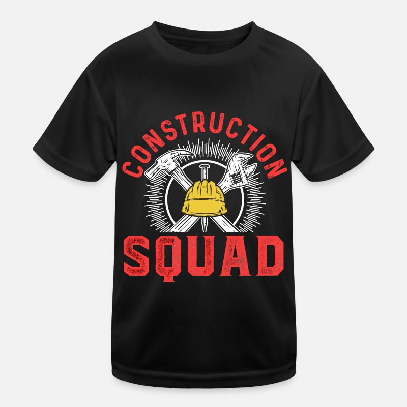 Construction Crew Team Construction Site Teamwork Construction Workers Construction Kids Functional T-Shirt