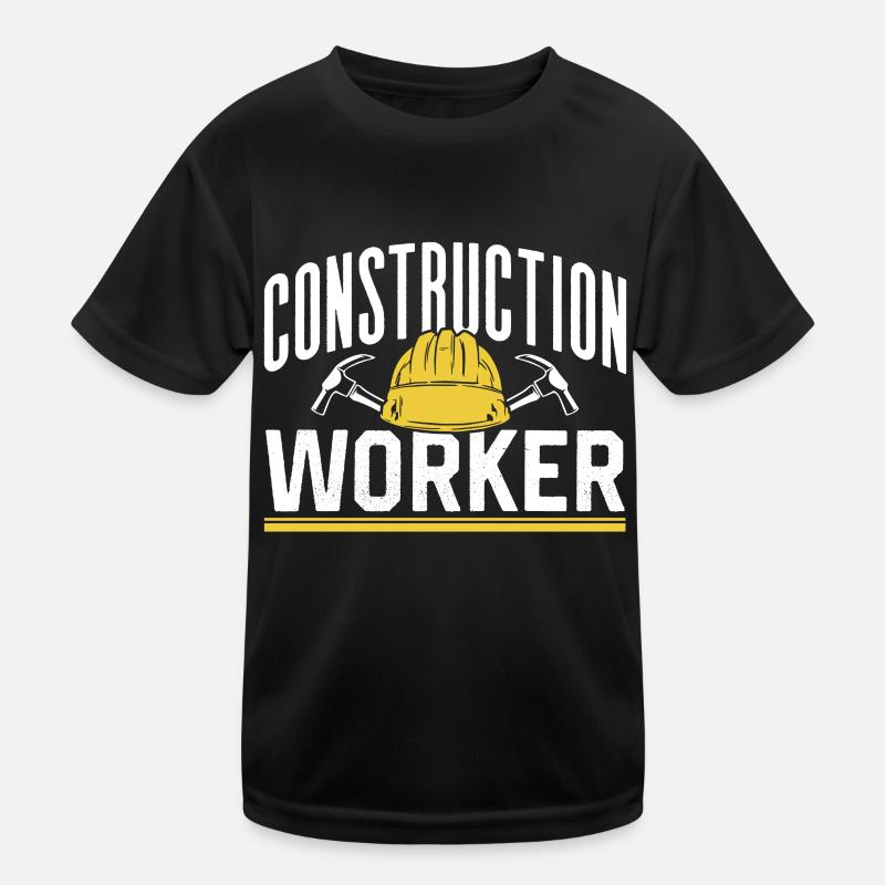 Bauarbeiter Team Teamwork Baustelle Bau Kinder Funktions-T-Shirt