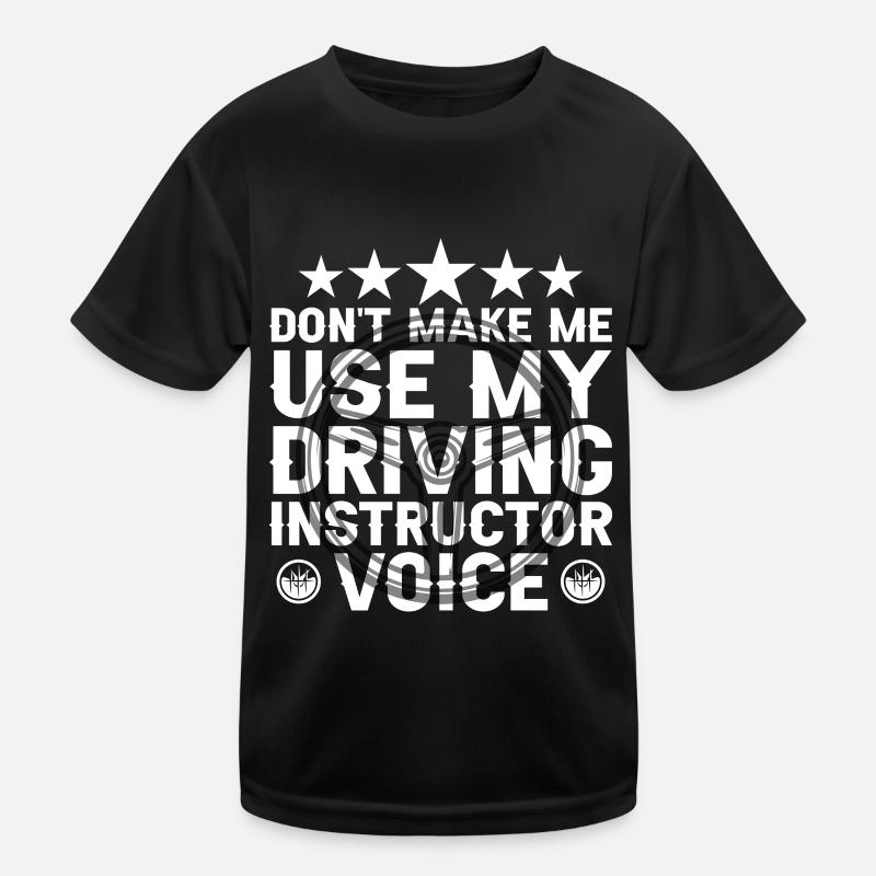 Ma voix d’instructeur de conduite Profession de moniteur de conduite T-shirt sport Enfant