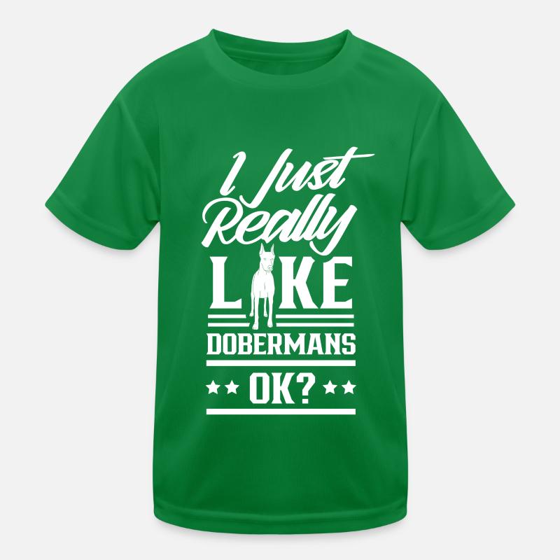 J’aime les dobermans juste beaucoup les chiens Doberman T-shirt sport Enfant
