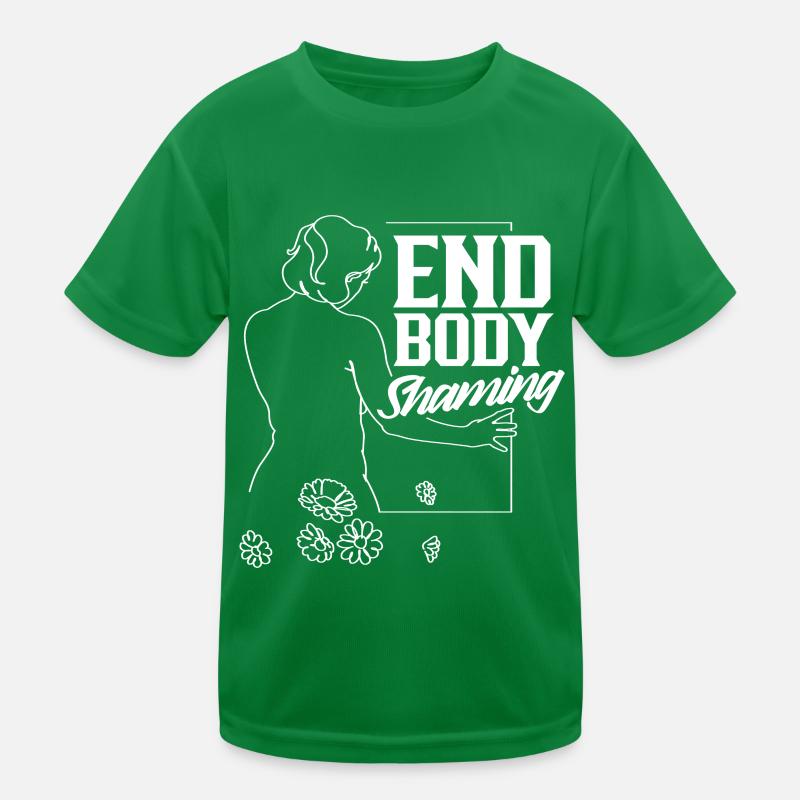Fin de la honte corporelle Arrêtez le bodyshaming ennuyer T-shirt sport Enfant