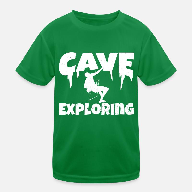 Cave Explore Cave Caving Caving Kids Functional T-Shirt