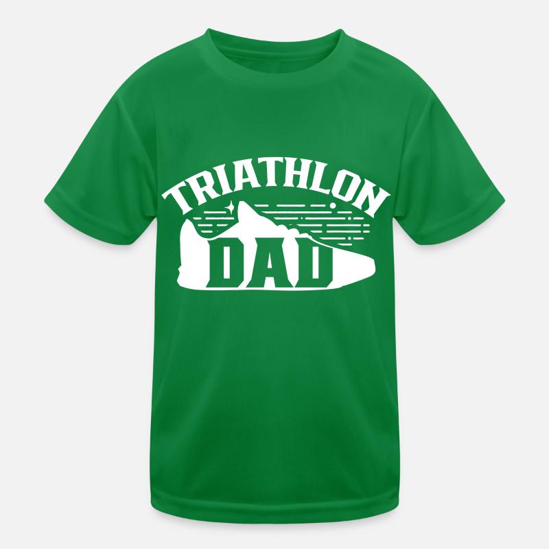 Triathlon Papa Triathletin Triathlons Triathlet Kinder Funktions-T-Shirt