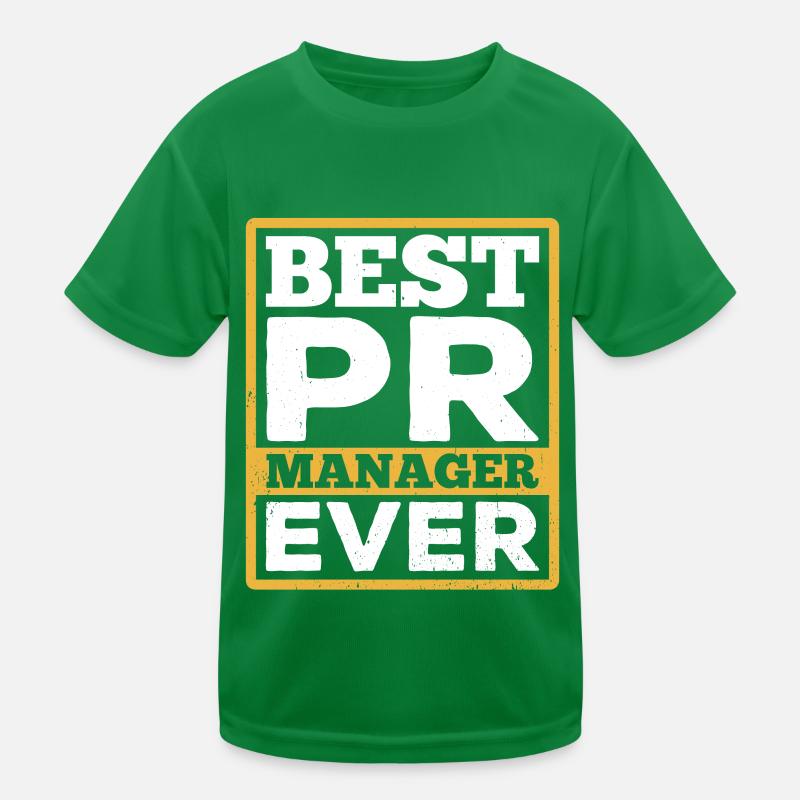 Bester Pr Manager Überhaupt Public Relations Beruf Kinder Funktions-T-Shirt