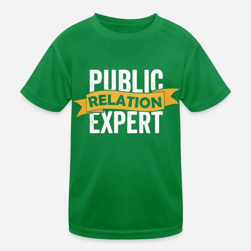 Public Relations Expert Profession Public Relations PR Kids Functional T-Shirt