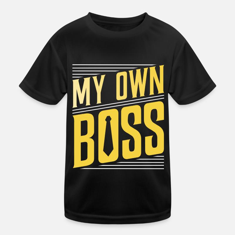Mein Eigener Chef Freelancer Selbstständig Kinder Funktions-T-Shirt