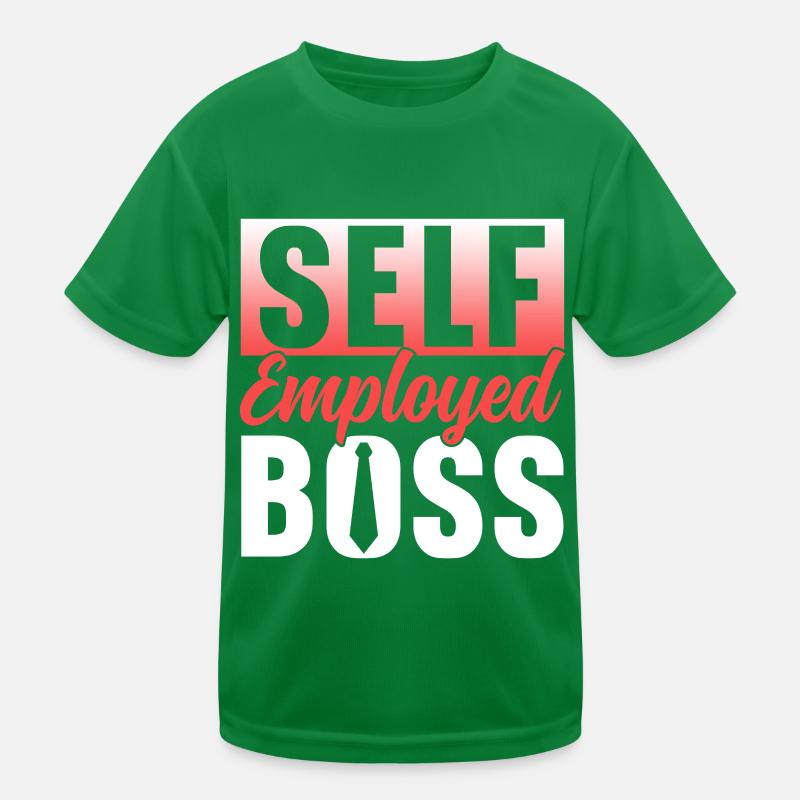 Selbständiger Chef Freelancer Selbstständig Kinder Funktions-T-Shirt