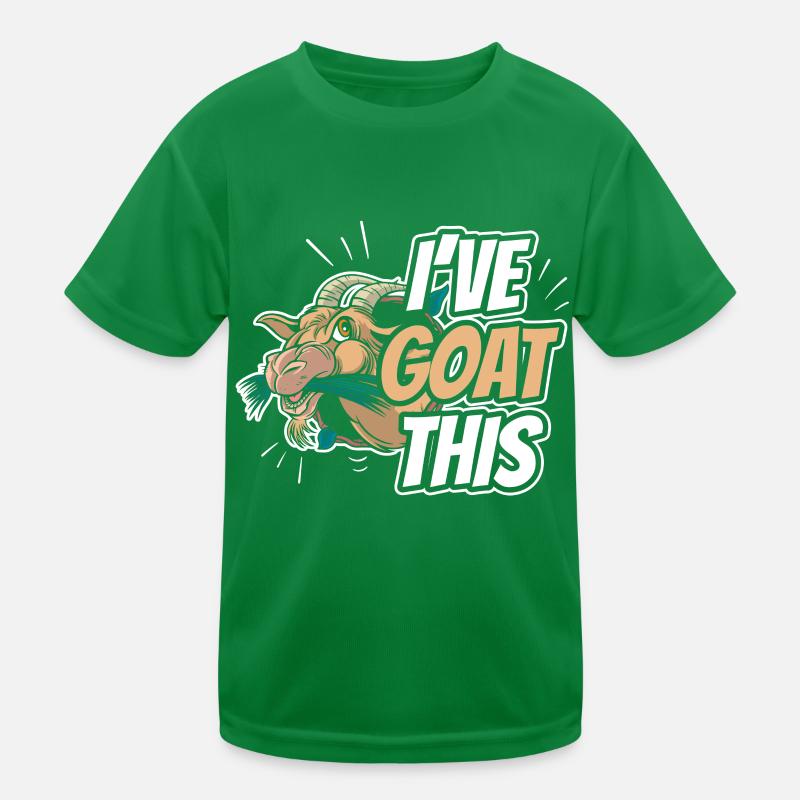 Ich Habe Das Im Griff I've Goat This Ziege Tier Kinder Funktions-T-Shirt