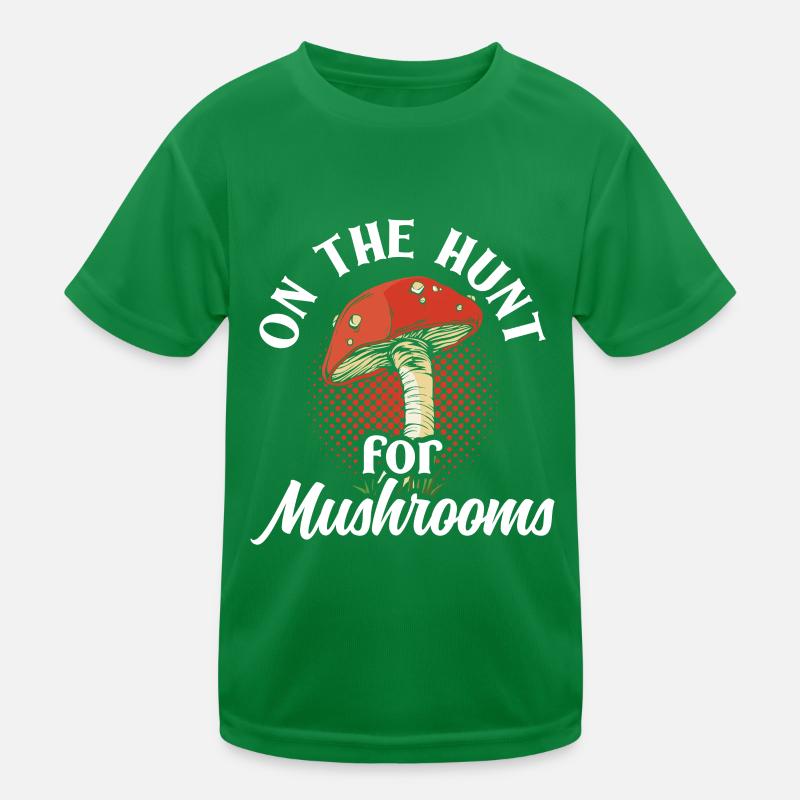 À la recherche de champignons Cueilleurs de champignons Champignons T-shirt sport Enfant