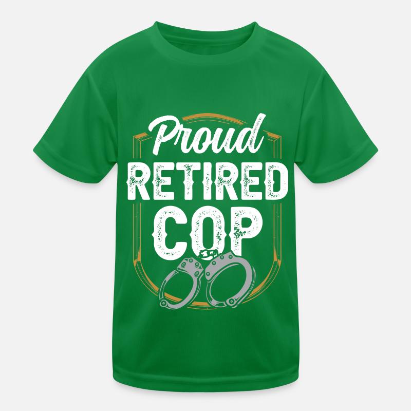 Stolzer Polizist Im Ruhestand Polizei Rente Kinder Funktions-T-Shirt