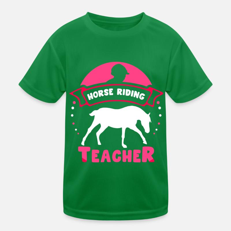 Moniteur d’équitation Cours d’équitation Équitation T-shirt sport Enfant