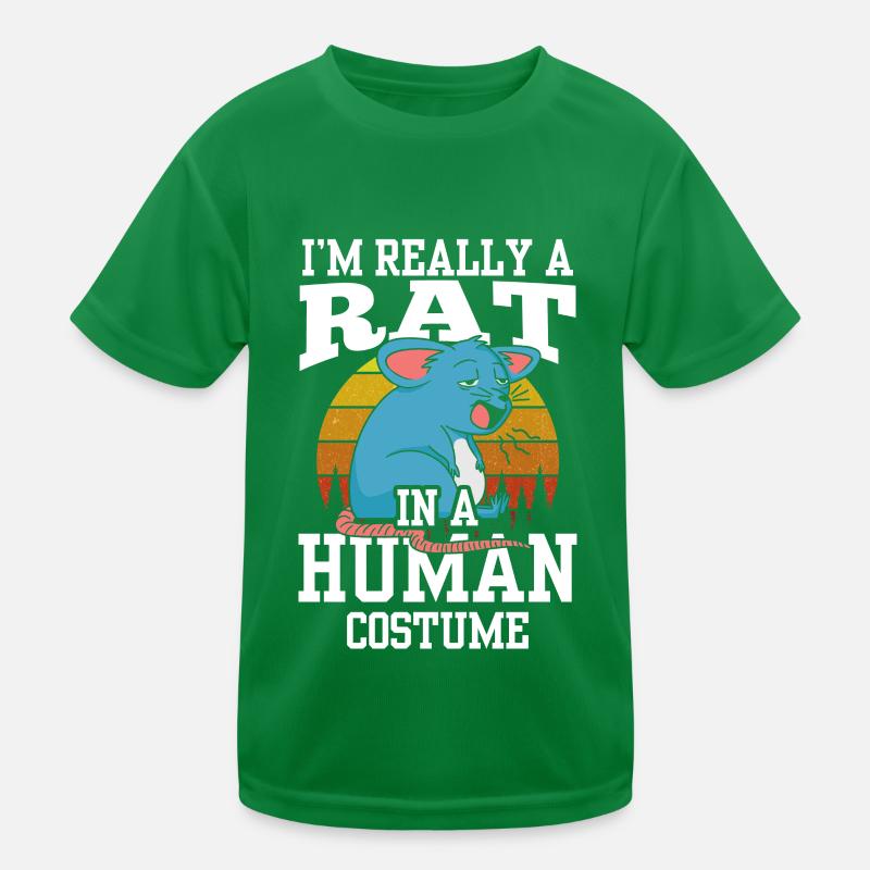 Ich Bin Eine Ratte In Einem Menschlichen Kostüm Kinder Funktions-T-Shirt