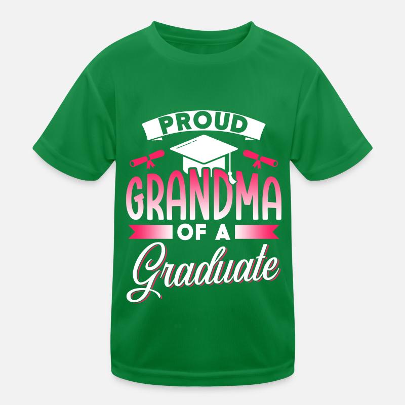 Stolze Großmutter Eines Absolventen Absolvent Kinder Funktions-T-Shirt