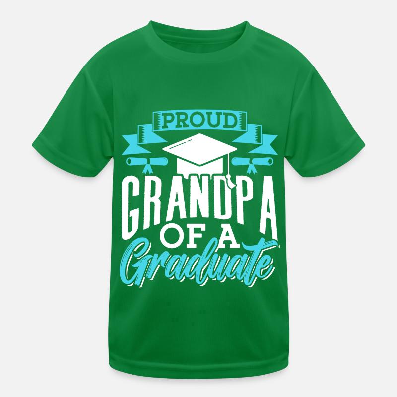 Stolzer Großvater Eines Absolventen Absolvent Kinder Funktions-T-Shirt