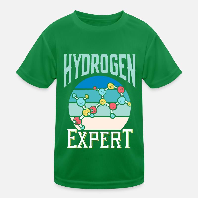 Hydrogen Expert Hydrogen Element Energy Kids Functional T-Shirt