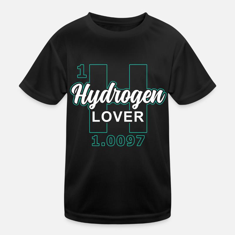 Hydrogen Lover Energy Element Hydrogen Kids Functional T-Shirt