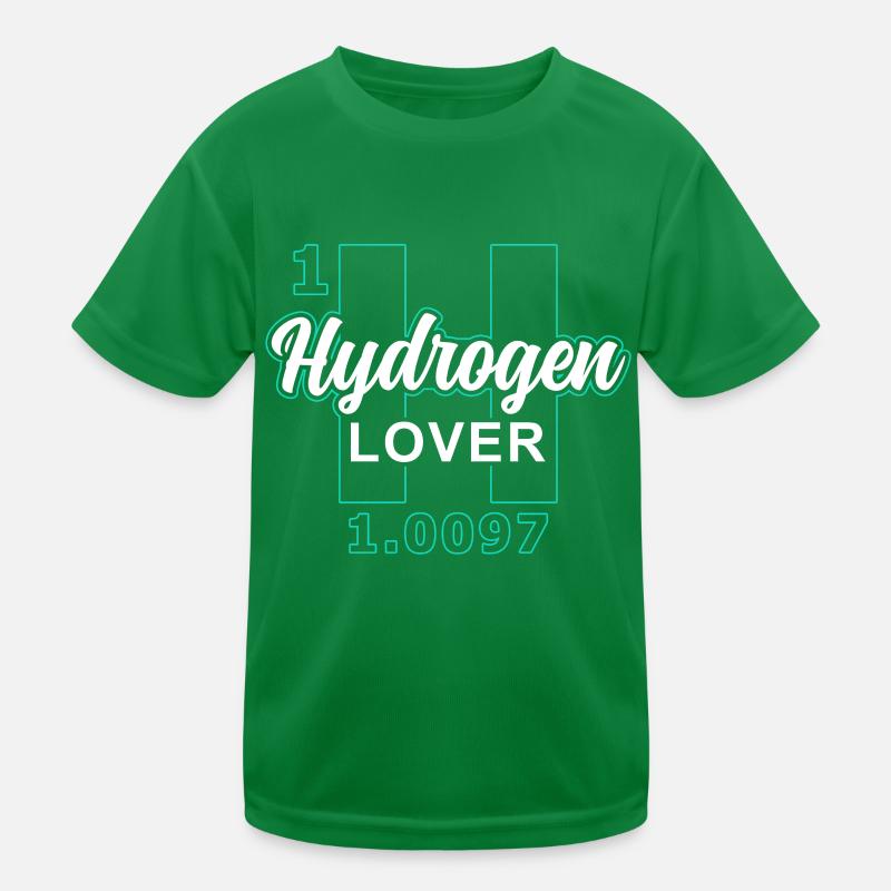 Hydrogen Lover Energy Element Hydrogen Kids Functional T-Shirt