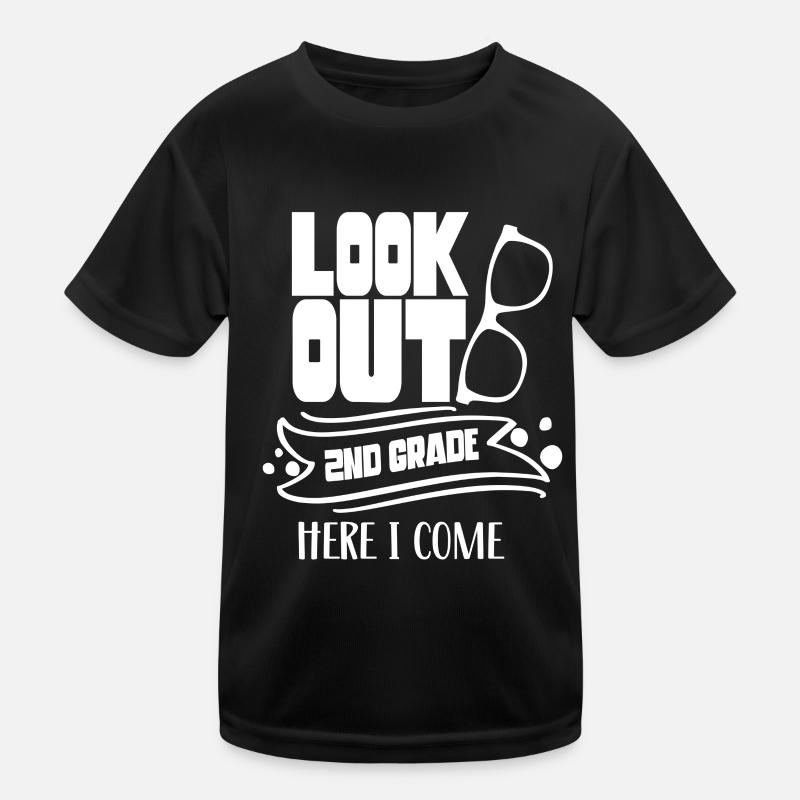 Attention second grade I come second grader Kids Functional T-Shirt