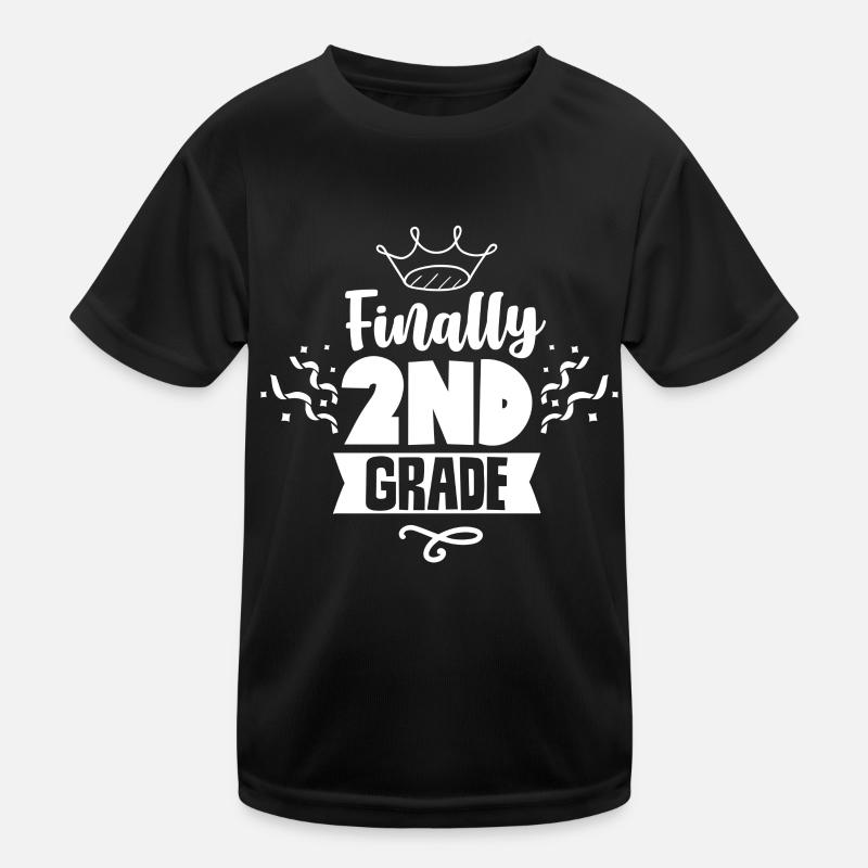 Finally Second Class Second Grader Teacher School Kids Functional T-Shirt