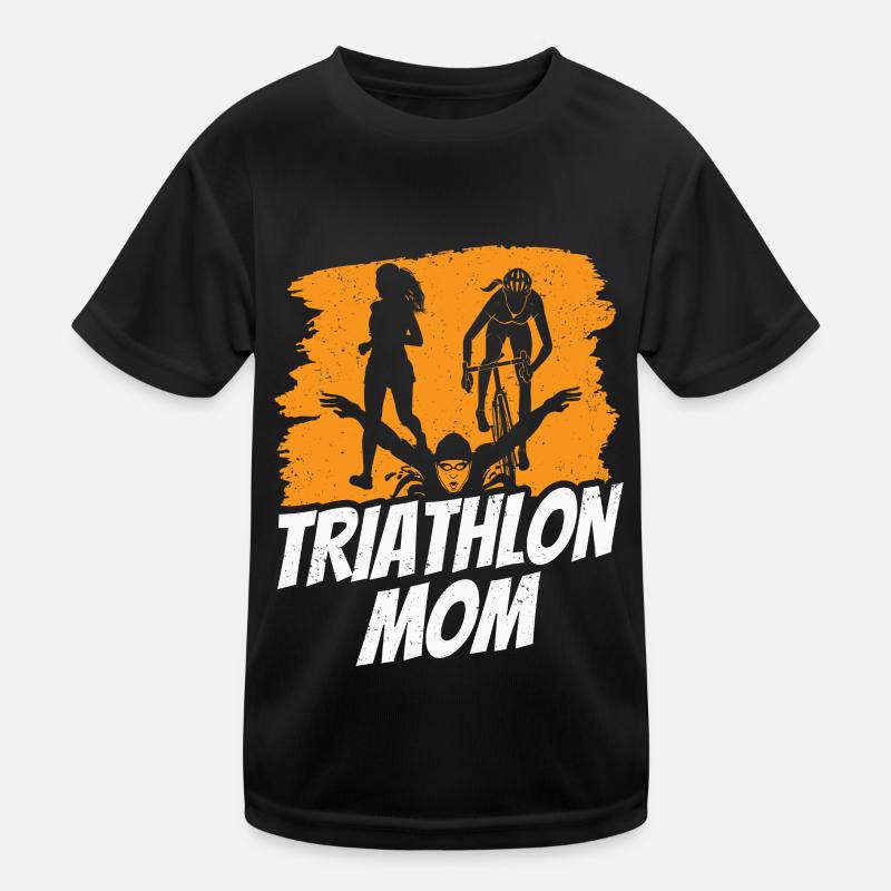 Triathlon Mama Triathlons Triathletin Triathlet Kinder Funktions-T-Shirt