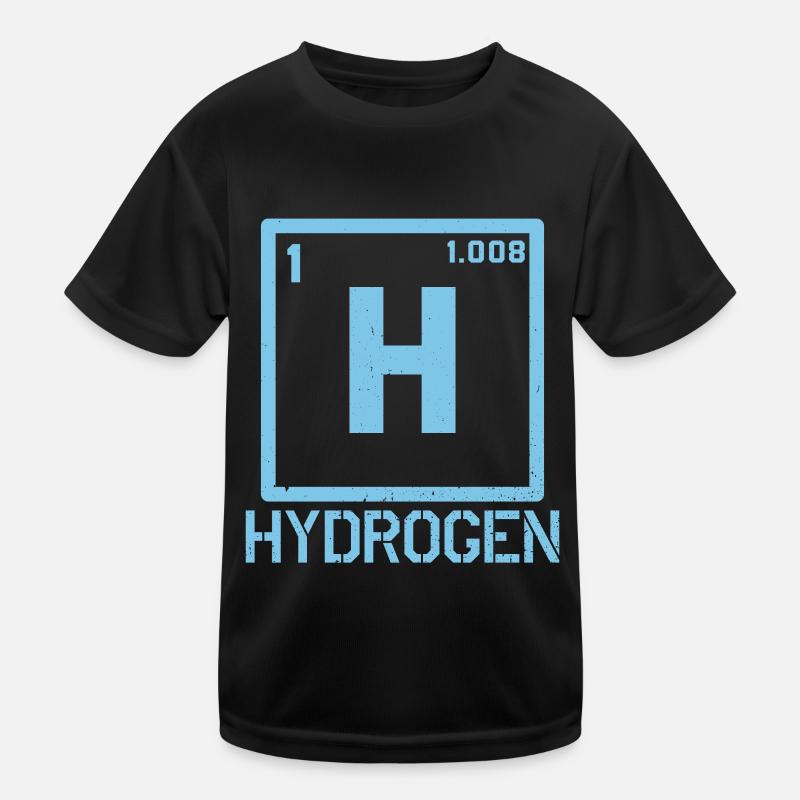 Wasserstoff Element Hydrogen Energie Kinder Funktions-T-Shirt