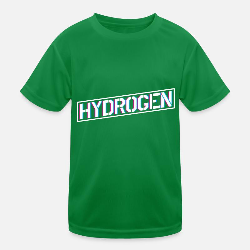 Hydrogène énergie Élément hydrogène T-shirt sport Enfant