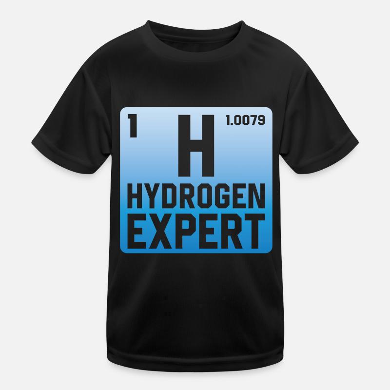 Hydrogen Expert Wasserstoff Energie Element Kinder Funktions-T-Shirt