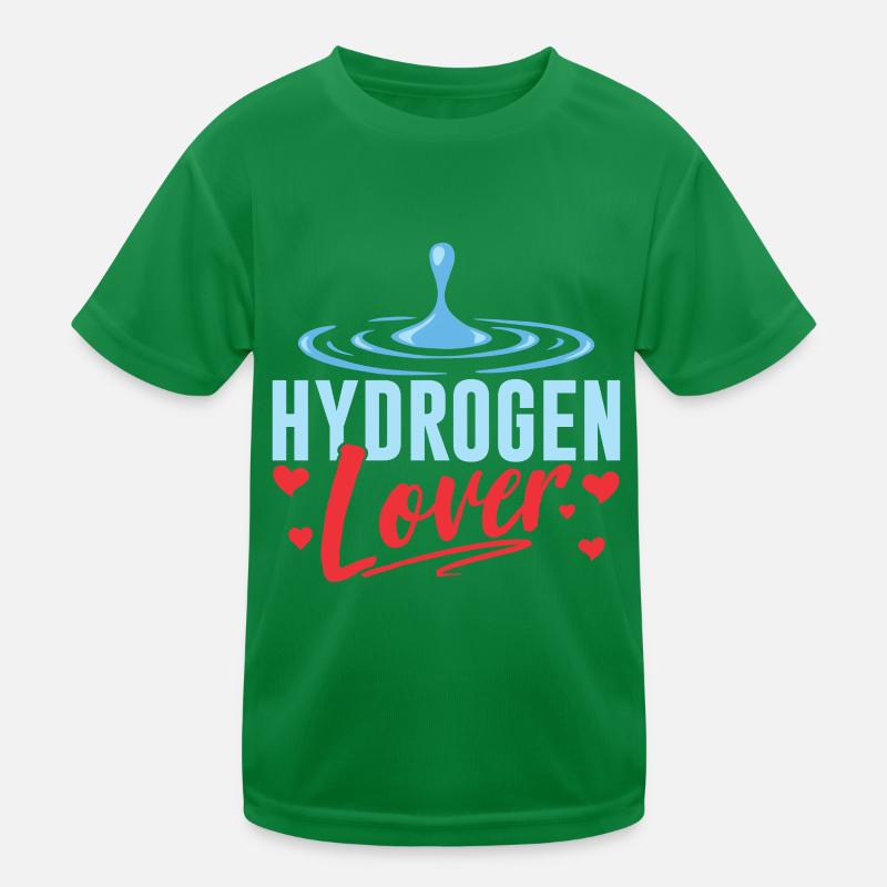 Hydrogen Lover Energy Element Hydrogen Kids Functional T-Shirt