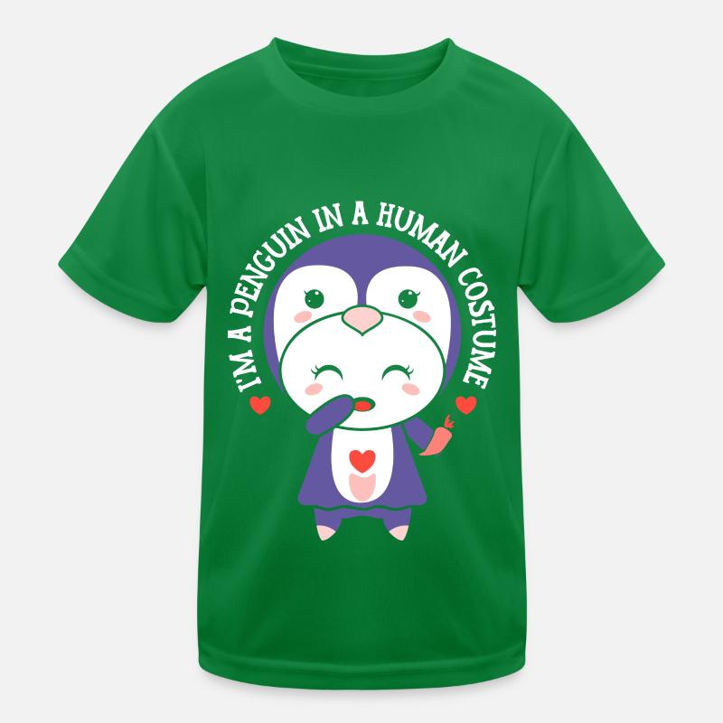 Ich Bin Ein Pinguin In Einem Menschlichen Kostüm Kinder Funktions-T-Shirt