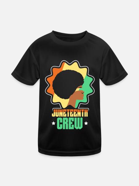 Juneteenth Team 1865 Black African American - T-shirt sport Enfant - noir - Devant