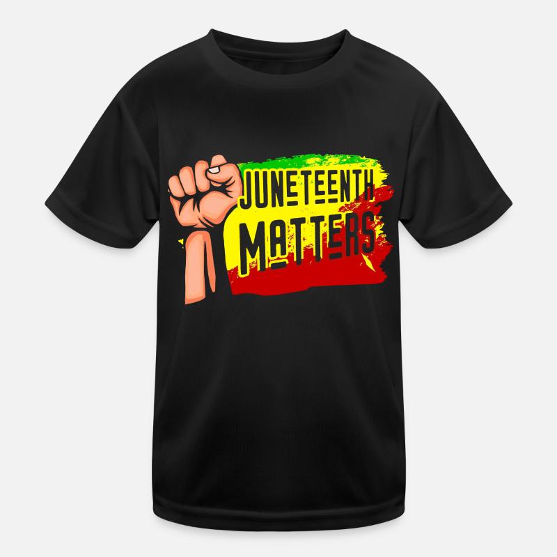 Juneteenth Matters African American 1865 Black Kinder Funktions-T-Shirt