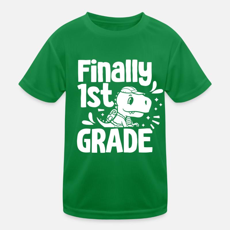 Finally 1 class first class first grader Kids Functional T-Shirt