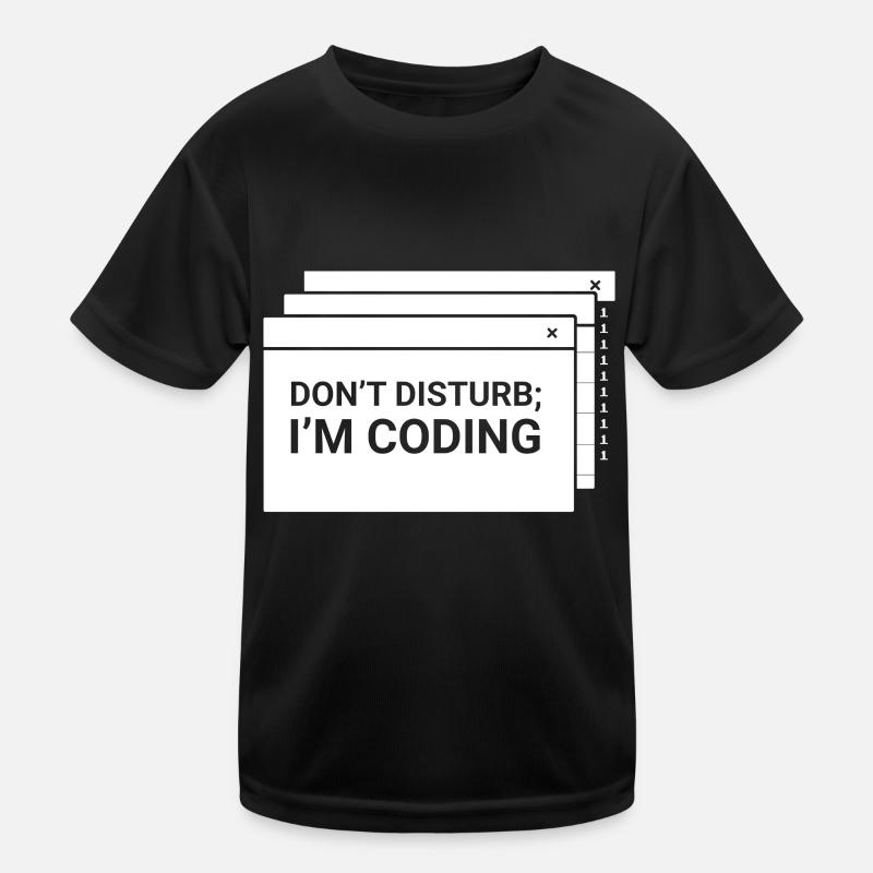 N’interférez pas avec moi pour programmer le codage du codeur T-shirt sport Enfant