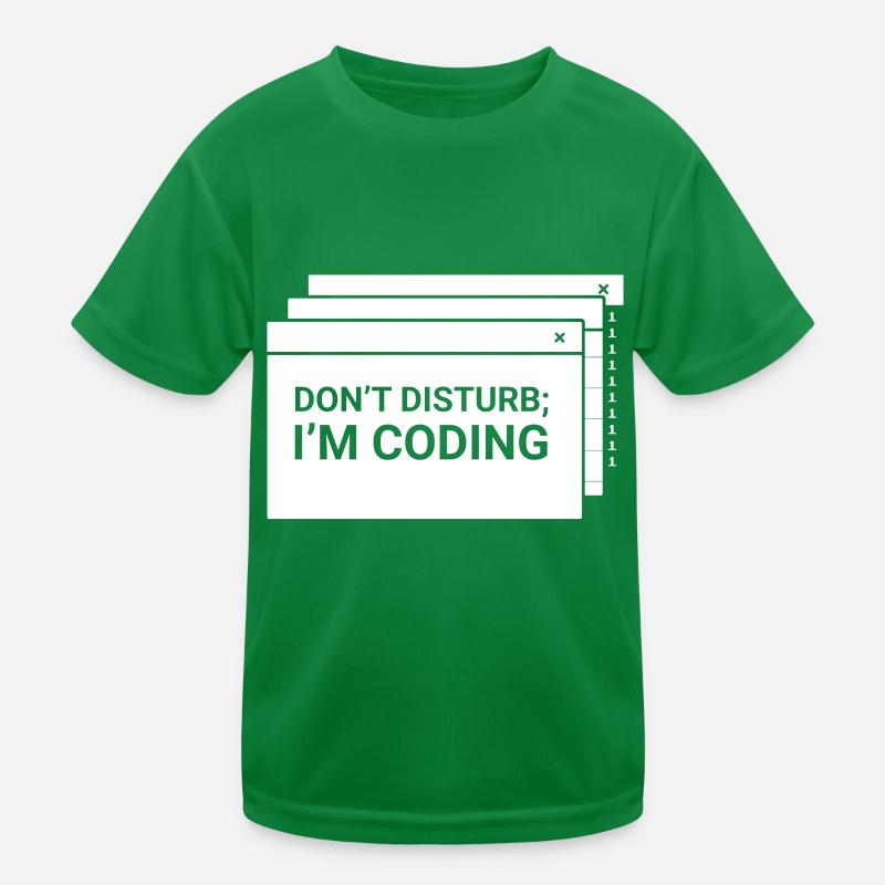 N’interférez pas avec moi pour programmer le codage du codeur T-shirt sport Enfant
