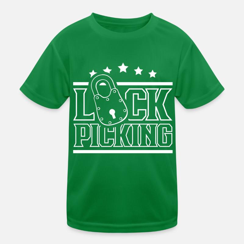 Lock Picking Knacker Schloss Knacken Lockpicking Kinder Funktions-T-Shirt