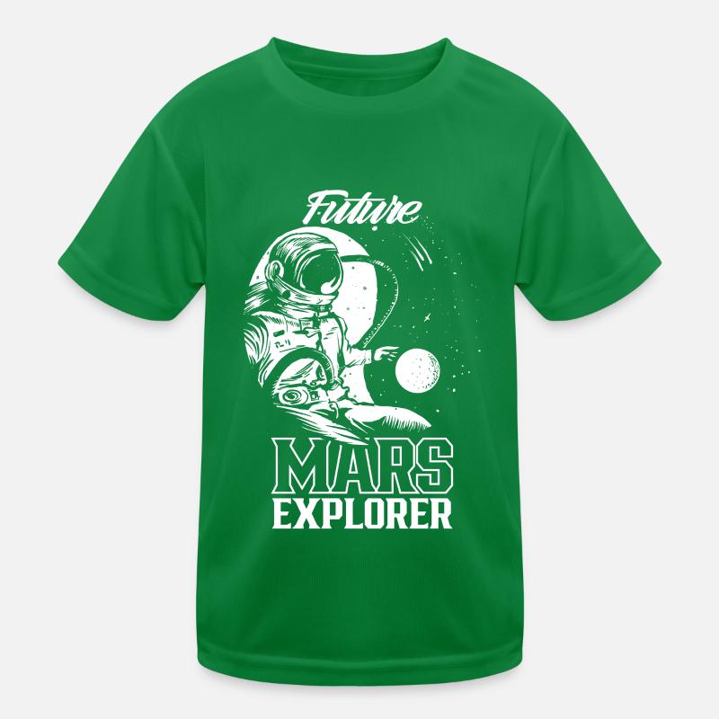 Future Mars Explorer Planet Astronaut Kids Functional T-Shirt