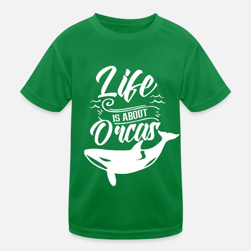 La vie est une question d’orques Orque Orque protéger la mer T-shirt sport Enfant