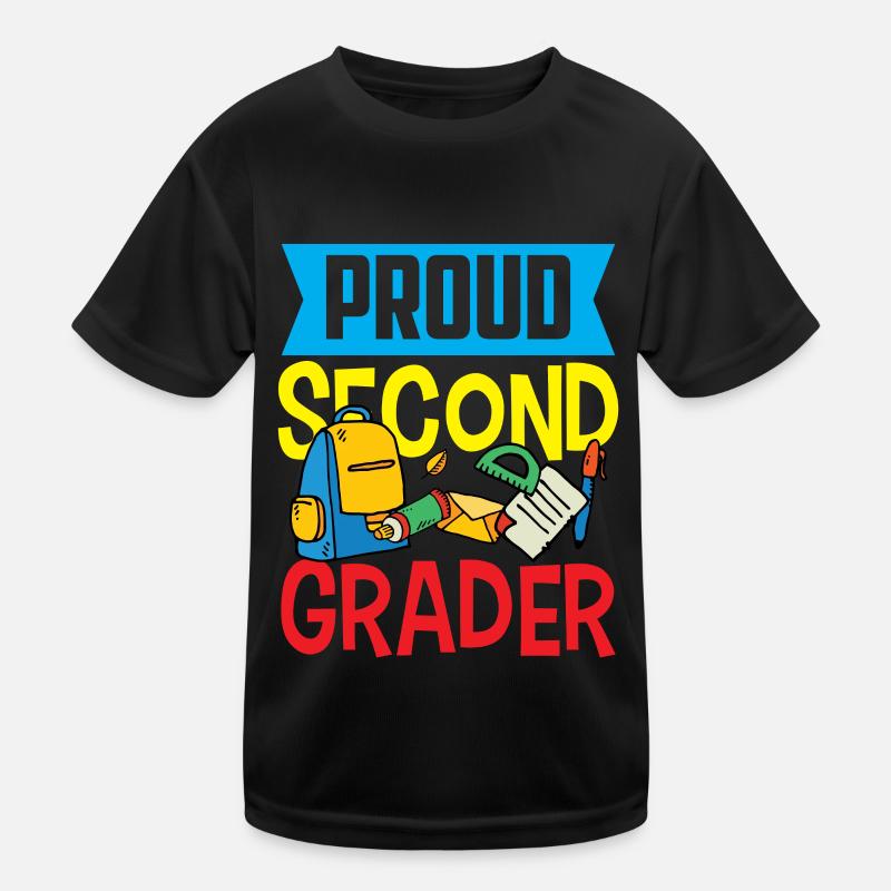 Proud Second Grader Second Class Teacher School Kids Functional T-Shirt