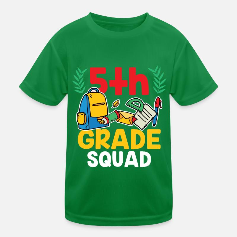 5 Class Team Fifth Grade School Kids Functional T-Shirt